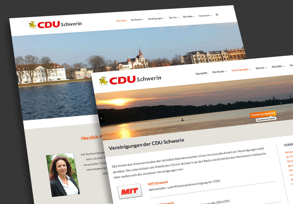 Website der CDU Schwerin