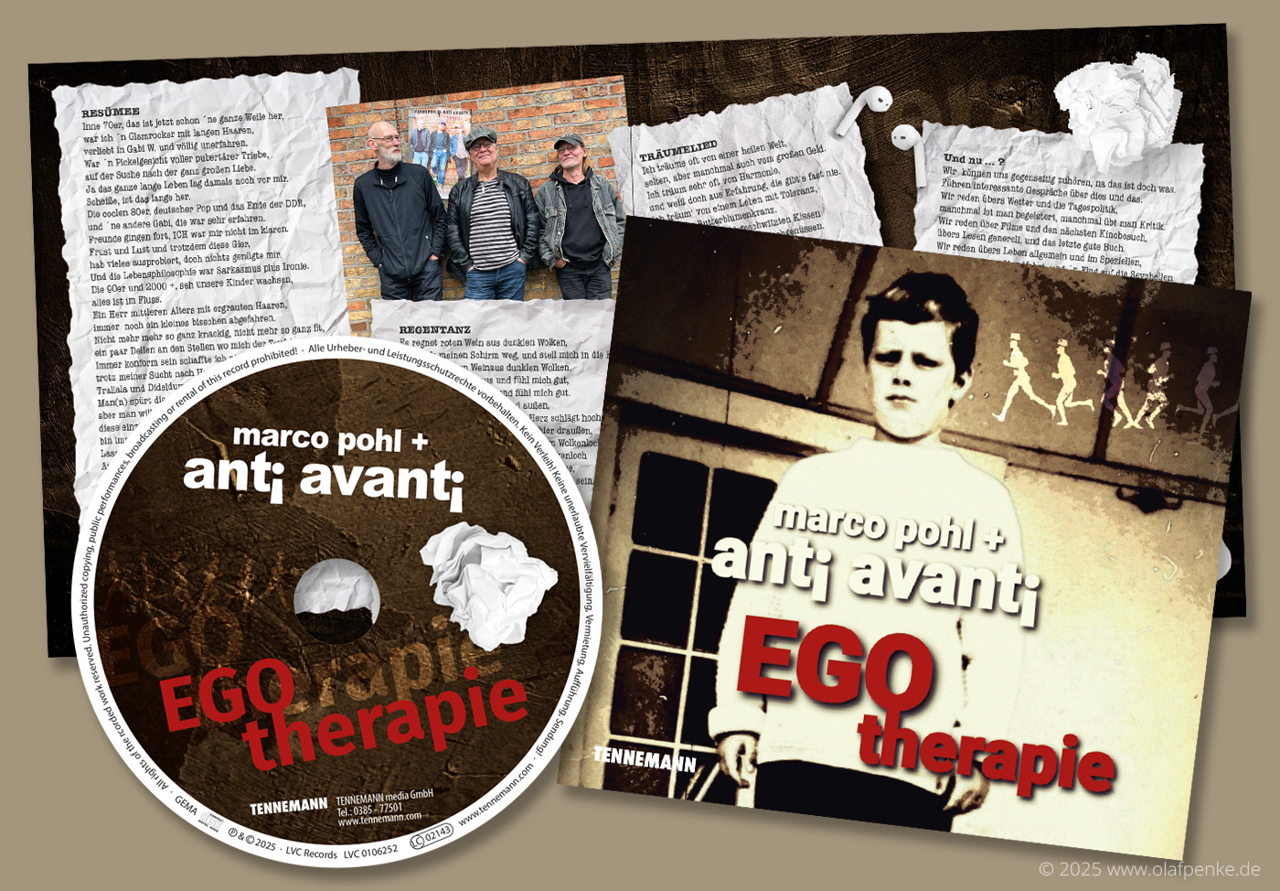 Album-Artwork CD EGOtherapie Marco Pohl + Anti Avanti