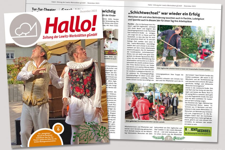 Magazin Hallo! der Lewitz-Werkstätten gGmbH