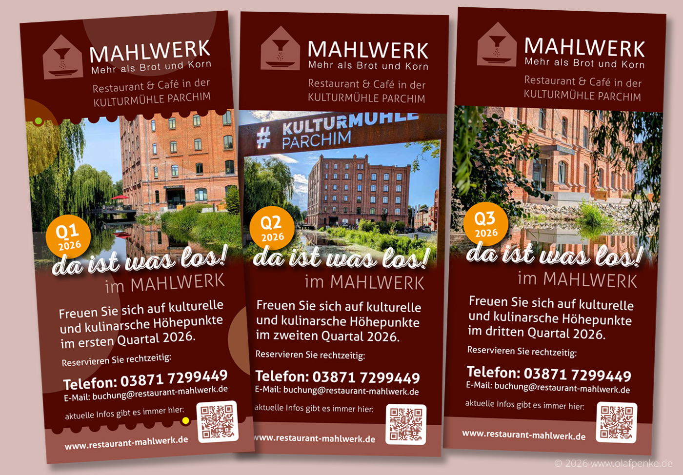 Flyer für die Events im MAHLWERK