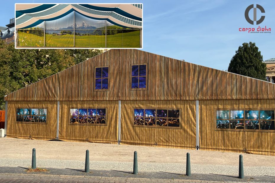 Giebelgestaltung Festzelt
